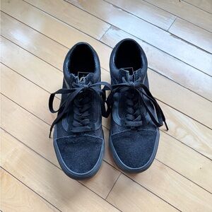Vans platform all black old skools
